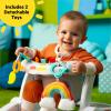 imageBright Starts LearntoSit Baby Floor Seat 2Positions Grow with Infant Portable Baby Chair Includes Sensory Toys Unisex 412 Months Playful ParadiseMulticolored