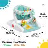 imageBright Starts LearntoSit Baby Floor Seat 2Positions Grow with Infant Portable Baby Chair Includes Sensory Toys Unisex 412 Months Playful ParadiseWild Wiggles