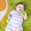 imageBright Starts Oball Easy Grasp Classic Ball BPAFree Infant Toy in Red Yellow Green Blue Age Newborn and up 4 InchesYellowBlue 2pack