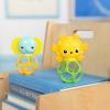 imageBright Starts Oball Easy Grasp Classic Ball BPAFree Infant Toy in Red Yellow Green Blue Age Newborn and up 4 InchesYellowBlue 2pack