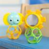 imageBright Starts Oball Easy Grasp Classic Ball BPAFree Infant Toy in Red Yellow Green Blue Age Newborn and up 4 InchesYellowBlue 2pack
