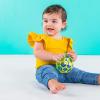 imageBright Starts Oball Easy Grasp Classic Ball Infant Toy in BlueGreen Age Newborn and up 4 Inches