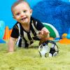 imageBright Starts Oball Easy Grasp Classic Ball Infant Toy in PinkPurple Age Newborn and up 4 InchesBlack  White Soccer Ball