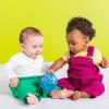 imageBright Starts Oball Musical Toy Jingle ampamp Shake Pal BPAFree EasyGrasp Baby Rattle Toy Ages NewbornBlue
