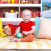imageBright Starts Oball Musical Toy Jingle ampamp Shake Pal BPAFree EasyGrasp Baby Rattle Toy Ages NewbornGreen Elephant