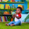 imageBright Starts Oball Musical Toy Jingle ampamp Shake Pal BPAFree EasyGrasp Baby Rattle Toy Ages NewbornGreen Elephant