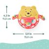 imageBright Starts Oball Musical Toy Jingle ampamp Shake Pal BPAFree EasyGrasp Baby Rattle Toy Ages NewbornYellow