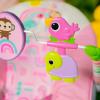 imageBright Starts Pink Paradise Portable Baby Bouncer with Vibrating Infant Seat and Toy Bar Max Weight 20 lbs Age 06 MonthsPink Paradise