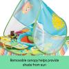 imageBright Starts Pop N Jump Portable Activity Jumper IndoorOutdoor Use Sweet Treats with 4 Sensory Toys Ages 612 MonthsAnimal
