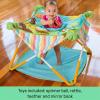 imageBright Starts Pop N Jump Portable Activity Jumper IndoorOutdoor Use Sweet Treats with 4 Sensory Toys Ages 612 MonthsAnimal