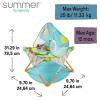 imageBright Starts Pop N Jump Portable Activity Jumper IndoorOutdoor Use Sweet Treats with 4 Sensory Toys Ages 612 MonthsAnimal