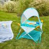 imageBright Starts Pop N Jump Portable Activity Jumper IndoorOutdoor Use Sweet Treats with 4 Sensory Toys Ages 612 MonthsNemo