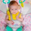 imageBright Starts Portable Automatic 6Speed Baby Swing with Adaptable Speed Taggies Music RemovableToyBar 09 Months 620 lbs Whimsical WildPink Paradise