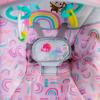 imageBright Starts Portable Automatic 6Speed Baby Swing with Adaptable Speed Taggies Music RemovableToyBar 09 Months 620 lbs Whimsical WildPink Paradise