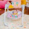 imageBright Starts Portable Automatic 6Speed Baby Swing with Adaptable Speed Taggies Music RemovableToyBar 09 Months 620 lbs Whimsical WildPink Paradise