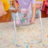 imageBright Starts Portable Automatic 6Speed Baby Swing with Adaptable Speed Taggies Music RemovableToyBar 09 Months 620 lbs Whimsical WildPink Paradise