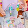 imageBright Starts Portable Automatic 6Speed Baby Swing with Adaptable Speed Taggies Music RemovableToyBar 09 Months 620 lbs Whimsical WildPink Paradise