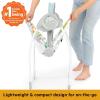 imageBright Starts Portable Automatic 6Speed Baby Swing with Adaptable Speed Taggies Music RemovableToyBar 09 Months 620 lbs Whimsical WildPlayful Paradise