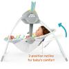 imageBright Starts Portable Automatic 6Speed Baby Swing with Adaptable Speed Taggies Music RemovableToyBar 09 Months 620 lbs Whimsical WildPlayful Paradise