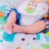 imageBright Starts Portable Automatic 6Speed Baby Swing with Adaptable Speed Taggies Music RemovableToyBar 09 Months 620 lbs Whimsical WildRainforest Vibes