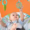 imageBright Starts Portable Automatic 6Speed Baby Swing with Adaptable Speed Taggies Music RemovableToyBar 09 Months 620 lbs Whimsical WildRainforest Vibes