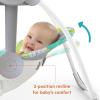 imageBright Starts Portable Automatic 6Speed Baby Swing with Adaptable Speed Taggies Music RemovableToyBar 09 Months 620 lbs Whimsical WildRainforest Vibes