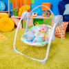 imageBright Starts Portable Automatic 6Speed Baby Swing with Adaptable Speed Taggies Music RemovableToyBar 09 Months 620 lbs Whimsical WildRainforest Vibes