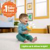imageBright Starts Press ampamp Glow Spinner Cause and Effect Musical Baby Toy Age 6 MonthsJust for Sun Flashlight