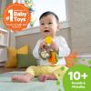 imageBright Starts Press ampamp Glow Spinner Cause and Effect Musical Baby Toy Age 6 MonthsMonkeys