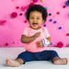imageBright Starts Rattle ampamp Teethe Wrist Pals Toy Unicorn ampamp Llama Newborn 2 CountPink