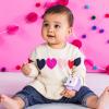 imageBright Starts Rattle ampamp Teethe Wrist Pals Toy Unicorn ampamp Llama Newborn 2 CountPink