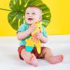 imageBright Starts Rattle ampamp Teethe Wrist Pals Toy Unicorn ampamp Llama Newborn 2 CountYellow