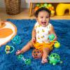 imageBright Starts Rattle and Teethe Chillable Baby Teether Pretty in Pink Ages 3 Months 6Piece Gift Set