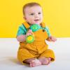 imageBright Starts Rattle and Teethe Chillable Baby Teether Pretty in Pink Ages 3 Months Rattle  Shake Green