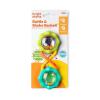 imageBright Starts Rattle and Teethe Chillable Baby Teether Pretty in Pink Ages 3 Months Rattle  Shake Green