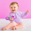 imageBright Starts Rattle and Teethe Chillable Baby Teether Pretty in Pink Ages 3 Months Rattle  Shake Pink