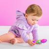 imageBright Starts Rattle and Teethe Chillable Baby Teether Pretty in Pink Ages 3 Months Rattle  Shake Pink