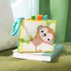 imageBright Starts Safari Buddies Soft Book Crinkle Plush Pages with Lion Monkey Elephant ampamp More Babys First Book Unisex Ages 0Safari Buddies
