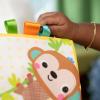 imageBright Starts Safari Buddies Soft Book Crinkle Plush Pages with Lion Monkey Elephant ampamp More Babys First Book Unisex Ages 0Safari Buddies