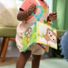 imageBright Starts Safari Buddies Soft Book Crinkle Plush Pages with Lion Monkey Elephant ampamp More Babys First Book Unisex Ages 0Safari Buddies