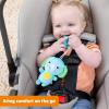 imageBright Starts SootheMate Plush Baby Teether Toy Unicorn Detachable PaciferShaped Teether for Newborns ampamp UpElephant