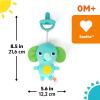 imageBright Starts SootheMate Plush Baby Teether Toy Unicorn Detachable PaciferShaped Teether for Newborns ampamp UpElephant