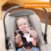 imageBright Starts SootheMate Plush Baby Teether Toy Unicorn Detachable PaciferShaped Teether for Newborns ampamp UpUnicorn