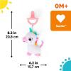 imageBright Starts SootheMate Plush Baby Teether Toy Unicorn Detachable PaciferShaped Teether for Newborns ampamp UpUnicorn