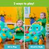 imageBright Starts Stroll n Roll 2in1Ball Push Walker  Includes 3 Toy Balls Elephant with 70 Songs ampamp Sounds 7 Activities  Ball Drop Piano Spinner Flip Book ampamp MoreStroll N Roll Walker