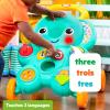 imageBright Starts Stroll n Roll 2in1Ball Push Walker  Includes 3 Toy Balls Elephant with 70 Songs ampamp Sounds 7 Activities  Ball Drop Piano Spinner Flip Book ampamp MoreStroll N Roll Walker