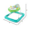 imageBright Starts Tiny Trek 2in1 Baby Activity Walker with Toy Station Adjustable Height and EasyFold Frame Jungle Vines Age 6 MonthsJungle Vines
