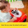 imageBright Starts Tiny Trek 2in1 Baby Activity Walker with Toy Station Adjustable Height and EasyFold Frame Jungle Vines Age 6 MonthsLittle Speedster