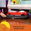 imageBright Starts Tiny Trek 2in1 Baby Activity Walker with Toy Station Adjustable Height and EasyFold Frame Jungle Vines Age 6 MonthsLittle Speedster