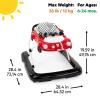 imageBright Starts Tiny Trek 2in1 Baby Activity Walker with Toy Station Adjustable Height and EasyFold Frame Jungle Vines Age 6 MonthsLittle Speedster